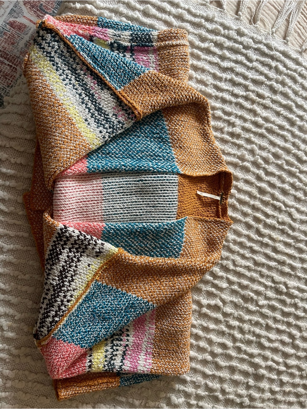 Free People color block open cardigan - Picture 6 of 6